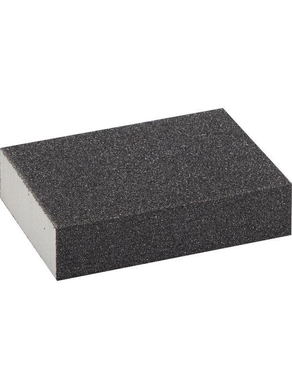 ЗУБР Р80, SiC, 100 х 68 х 26 мм, водостойкая, четырехсторонняя шлифовальная губка (35612-080)