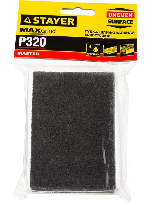 STAYER Р320, 100 х 68 х 26 мм, четырехсторонняя, шлифовальная губка (3560-4)