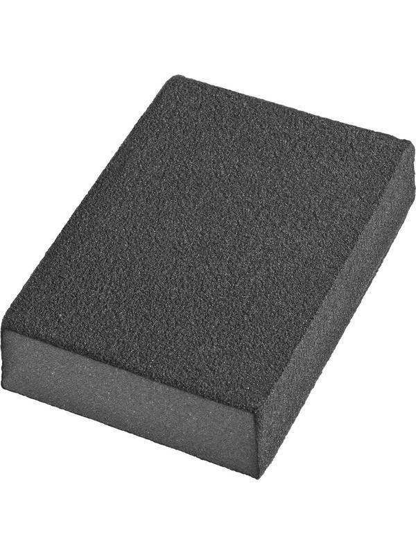 DEXX Р80, 100 х 68 х 26 мм, водостойкая, четырехсторонняя шлифовальная губка (35637-080)