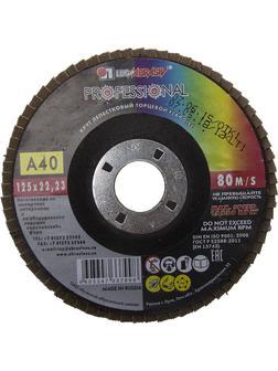 ЛУГА 125 мм, P40, КЛТ, Круг лепестковый торцевой (3656-125-40)