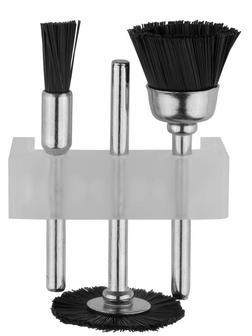 STAYER 3 шт., набор щеток нейлоновых для гравёра (29914-H3)