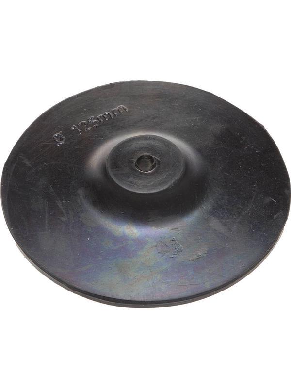 ТЕВТОН d 125 мм, резиновая, опорная тарелка с шестигранным хвостовиком для дрели (3579-125)