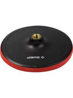 ЗУБР М14, d 180 мм, пластиковая, мягкая опорная тарелка на липучке для УШМ, Профессионал (35782-180)