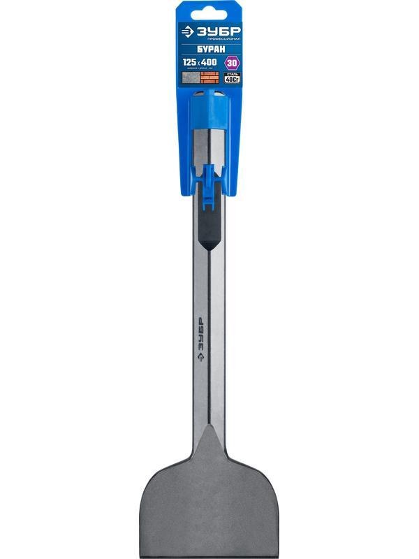 ЗУБР Буран, 125 х 400 мм, HEX 28, лопаточное зубило (29372-125-400)