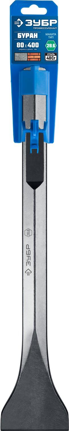 KRAFTOOL Alligator, 80 х 400 мм, HEX 28, лопаточное зубило (29380-80-400)