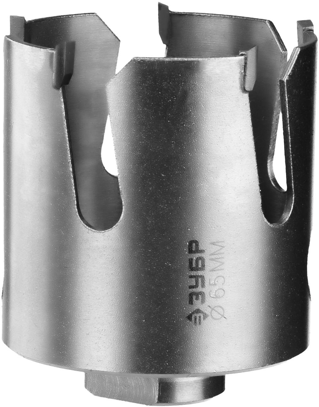 ЗУБР Проуниверсал, 65 мм, коронка с твердосплавными резцами, Профессионал (29514-65)