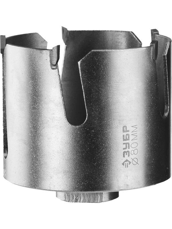 ЗУБР Проуниверсал, 80 мм, коронка с твердосплавными резцами, Профессионал (29514-80)