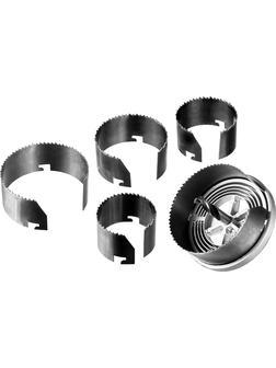 ЗУБР 3 шт, (60-73-80 х 42 мм), наборная кольцевая пила по дереву (29595-H5-32)