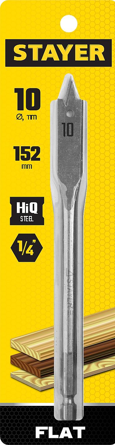STAYER Flat, 12 x 152 мм, перовое, cверло по дереву (2950-12)