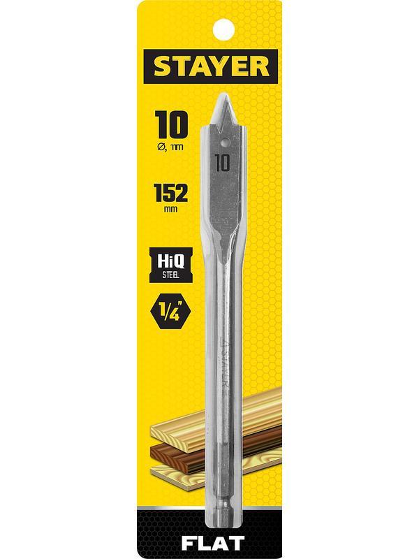 STAYER Flat, 12 x 152 мм, перовое, cверло по дереву (2950-12)