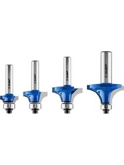 ЗУБР 4 шт, набор профильных фрез по дереву, Профессионал (28795-H4-2)