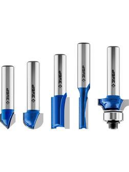 ЗУБР 5 шт, набор профильных фрез по дереву, Профессионал (28795-H5)