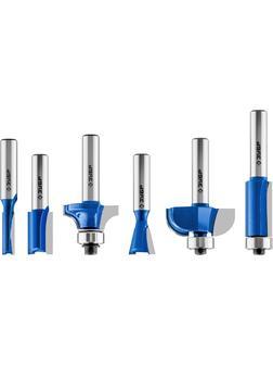 ЗУБР 6 шт, набор профильных фрез по дереву, Профессионал (28795-H6)