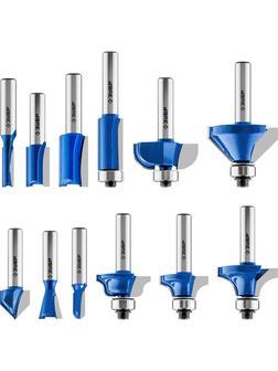 ЗУБР 12 шт, набор профильных фрез по дереву, Профессионал (28796-H12)