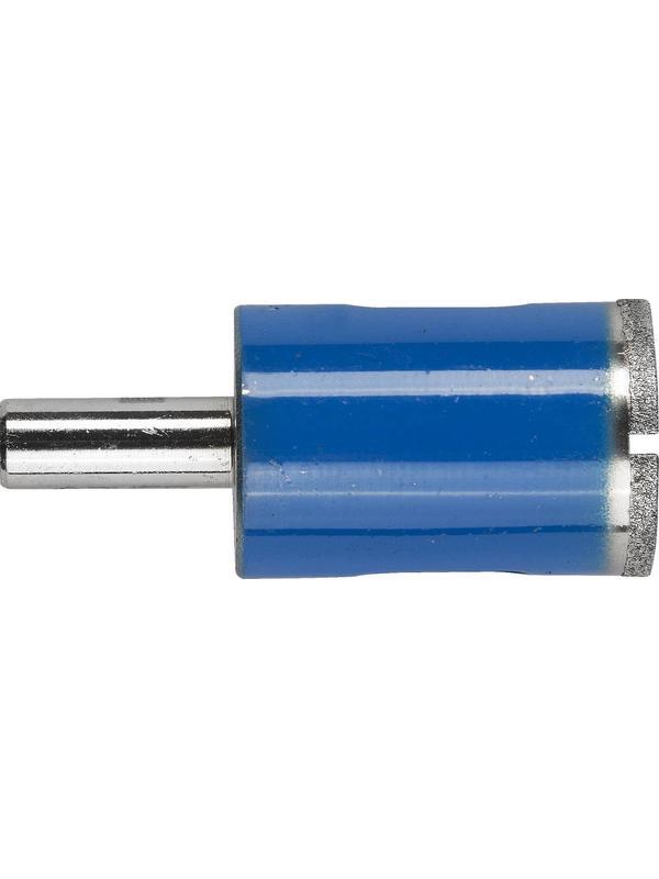 ЗУБР d 22 мм, Р100, цилиндрический хвостовик, алмазное трубчатое сверло для дрели, Профессионал (29860-22)