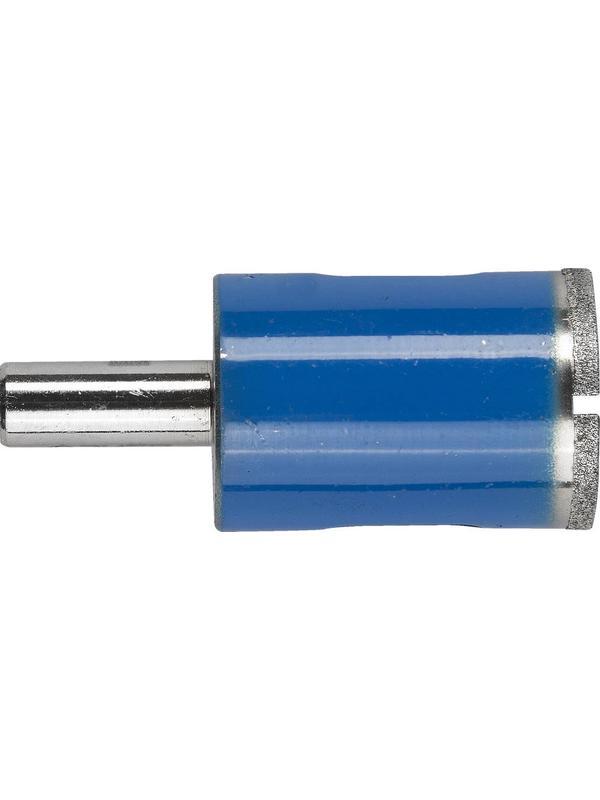 ЗУБР d 24 мм, Р100, цилиндрический хвостовик, алмазное трубчатое сверло для дрели, Профессионал (29860-24)