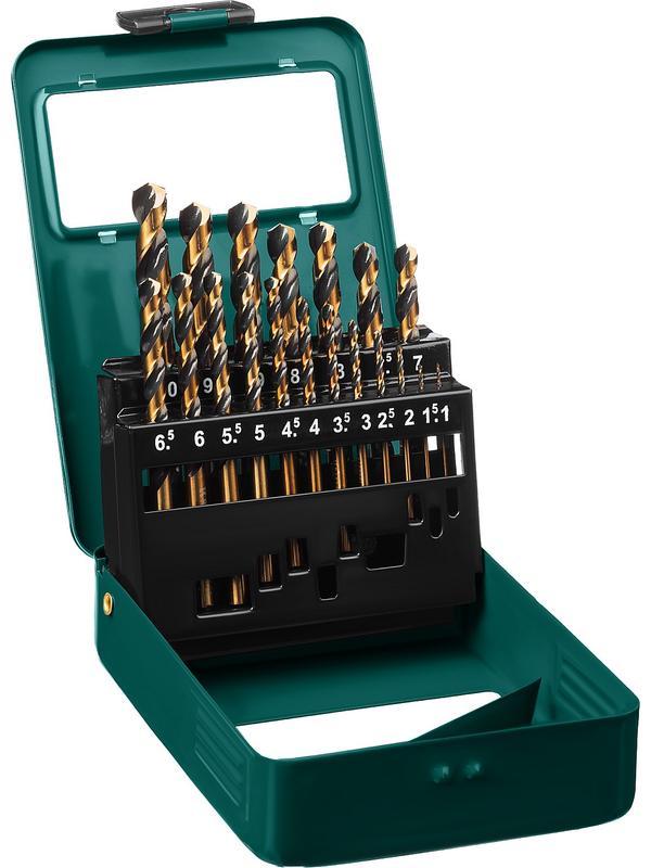 KRAFTOOL Cobalt, 19 шт, (1-10 мм), сталь М42, HSS-Co(8%), набор сверл по металлу (29656-H19)