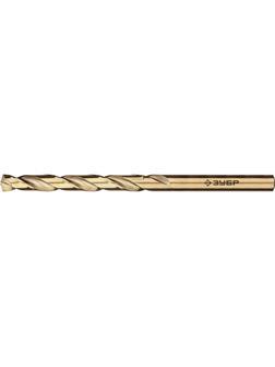 ЗУБР Кобальт, 5.0 х 86 мм, сталь Р6М5К5, класс А, сверло по металлу, Профессионал (29626-5)