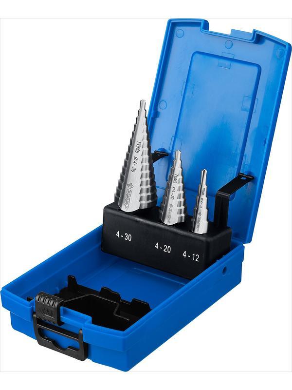 ЗУБР 4-30 мм, 3 шт, сталь Р6М5, набор ступенчатых сверл, Профессионал (29670-4-30-H3)