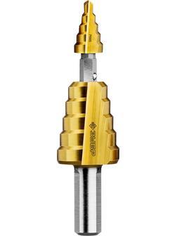 ЗУБР 4-22 мм, 11 ступеней, покрытие NiT, сверло ступенчатое составное (29673-4-22)