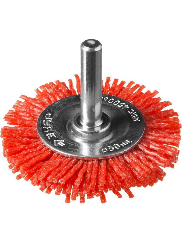 ЗУБР 50 мм, нейлоновая проволока, щетка дисковая для УШМ, Профессионал (35161-050)