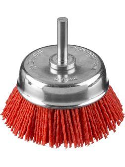ЗУБР 75 мм, нейлоновая проволока, чашечная щетка для дрели, Профессионал (35165-075)