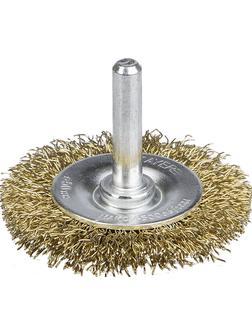 STAYER 50 мм, витая стальная латунированная проволока 0.3 мм, щетка дисковая для дрели, Professional (35114-050)