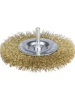 STAYER 100 мм, витая стальная латунированная проволока 0.3 мм, щетка дисковая для дрели, Professional (35114-100)
