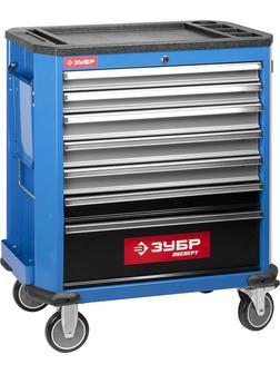 ЗУБР 730 x 475 x 910 мм, инструментальная тележка с 7 ящиками (38903-7)