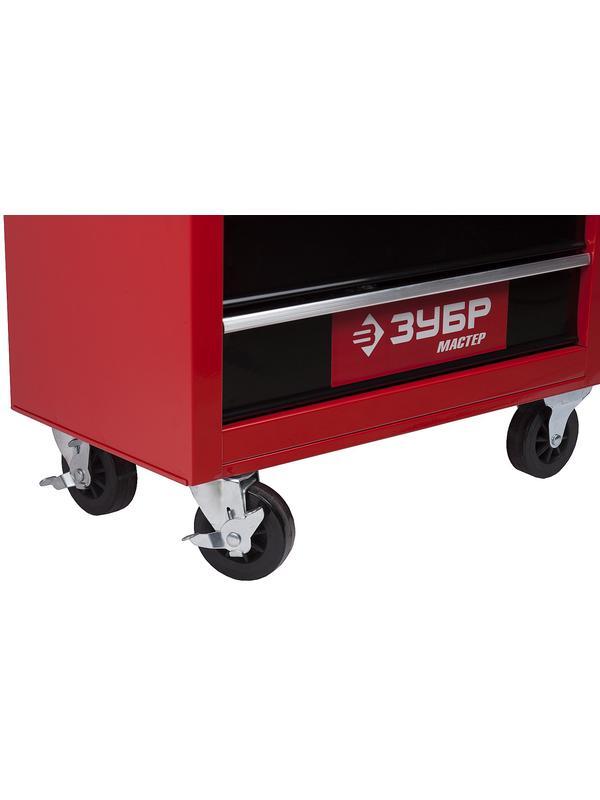 ЗУБР 680 х 330 х 880 мм, инструментальная тележка с 7 ящиками (38905-7)