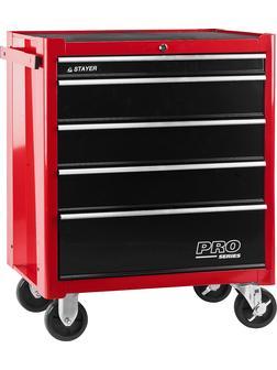 STAYER 688 х 458 х 812 мм, инструментальная тележка с 5 ящиками (38907-5)
