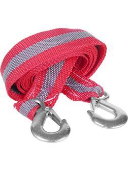 ЗУБР 2 крюка, 5 т, ширина ленты 55 мм, длина 4 м, буксировочный трос (61210-5)