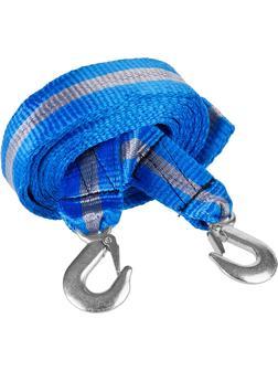 ЗУБР 2 крюка, 3.5 т, ширина ленты 50 мм, длина 5 м, буксировочный трос (61215-3.5)