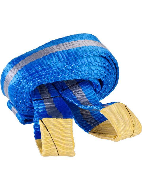 ЗУБР 2 петли, 10 т, ширина ленты 60 мм, длина 5 м, буксировочный трос (61216-10)