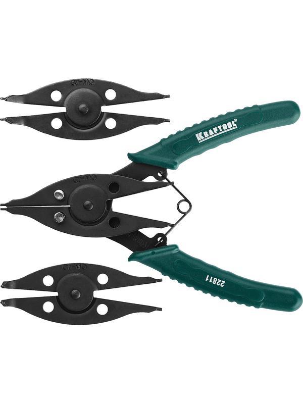 KRAFTOOL Universal 6-in-1, внешний/внутренний, съемник стопорных колец (22811)