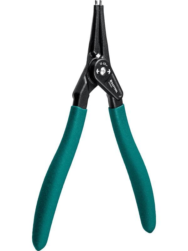 KRAFTOOL 180 мм, прямые губки, внешний, съемник стопорных колец (22812-3)