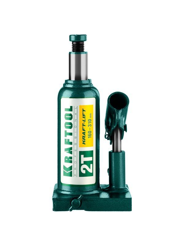 KRAFTOOL KRAFT-LIFT, 2 т, 158 - 308 мм, бутылочный гидравлический домкрат (43462-2)
