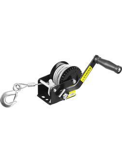 STAYER MAXPull, 0.5 т, 8 м, ручная барабанная тросовая лебедка (43112-0.5)
