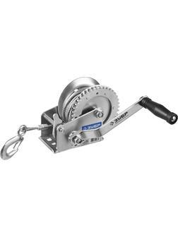 ЗУБР 0.5 т, 8 м, ручная барабанная тяговая тросовая лебедка, Профессионал (43113-0.5)