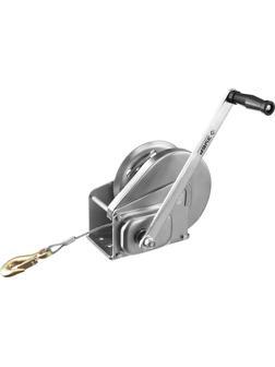 ЗУБР 0.9 т, 8 м, ручная барабанная подъемная тросовая лебедка, Профессионал (43117-0.9)