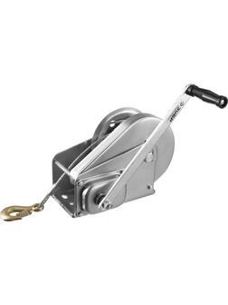 ЗУБР 1.3 т, 8 м, ручная барабанная подъемная тросовая лебедка, Профессионал (43117-1.3)