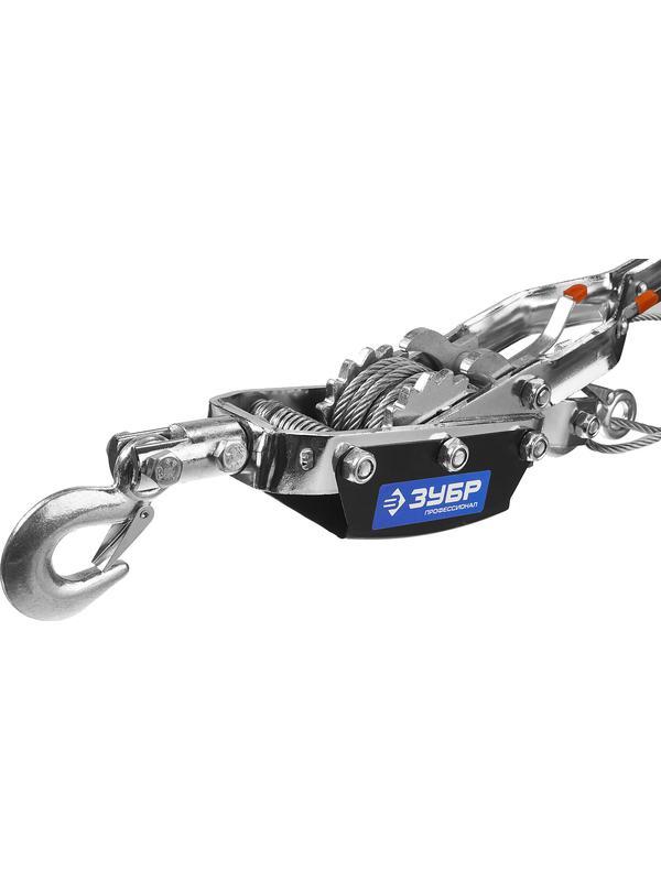 ЗУБР 4 т, 3 м, ручная рычажная лебедка, Профессионал (43105-4)