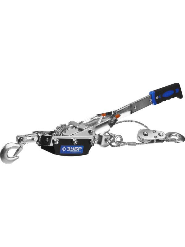 ЗУБР 4 т, 3 м, ручная рычажная лебедка, Профессионал (43105-4-K)