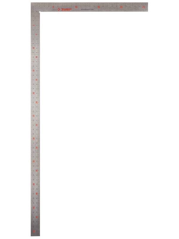 ЗУБР Цель, 500 х 250 мм, цельнометаллический нержавеющий угольник, Профессионал (34350-50)