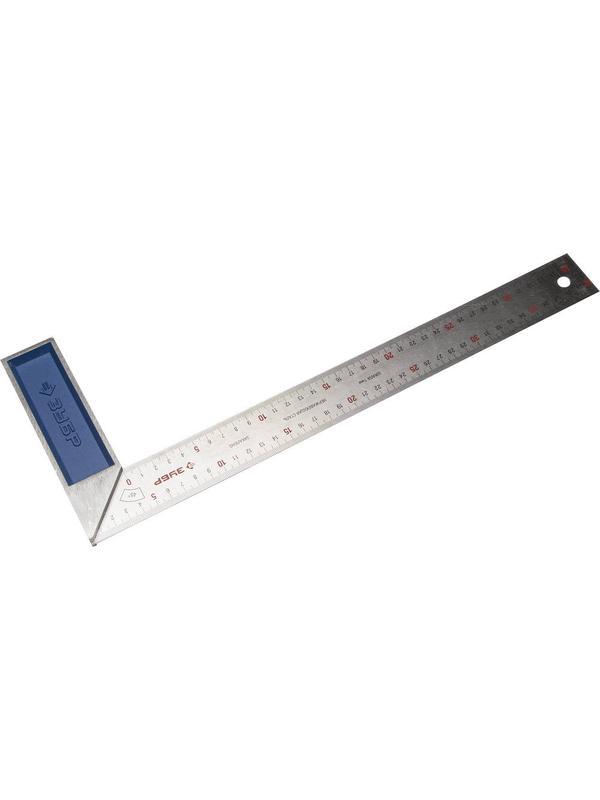 ЗУБР 400 мм, усиленный столярный угольник, Профессионал (34393-40)