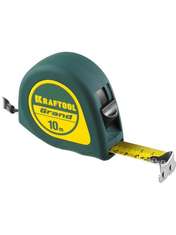 KRAFTOOL Grand, 10 м х 25 мм, рулетка (34022-10-25)