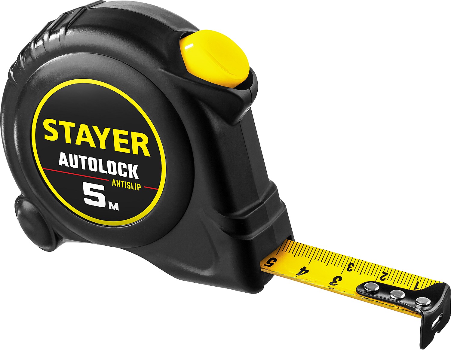 Рулетка с автостопом STAYER AutoLock 2-34126-05-19 / 5 м х 19 мм.