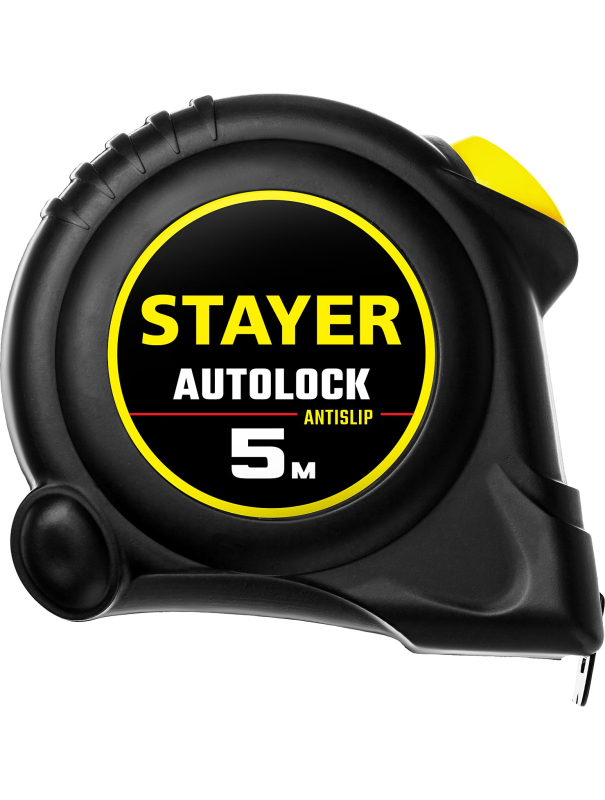 Рулетка с автостопом STAYER AutoLock 2-34126-05-19 / 5 м х 19 мм.