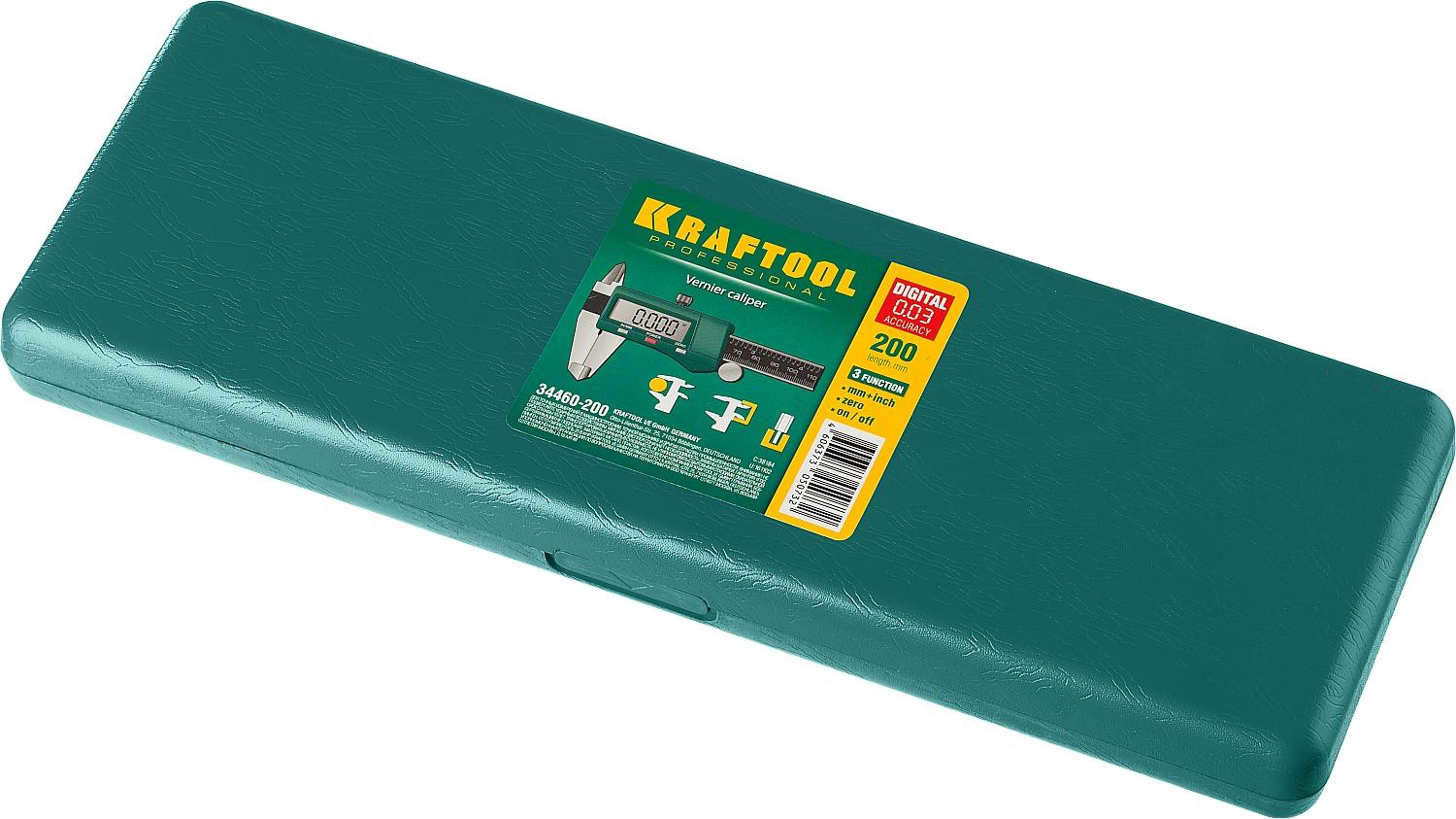 KRAFTOOL 200 мм, высокоточный, металлический электронный штангенциркуль (34460-200)