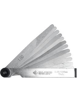 ЗУБР 13 шт, 0.05 - 1 мм, набор автомобильных щупов (4325-H13)